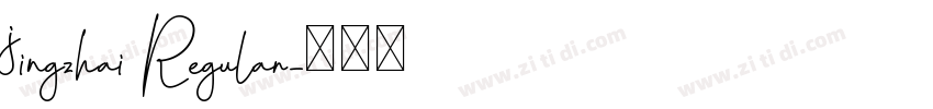 jingzhai Regular字体转换
